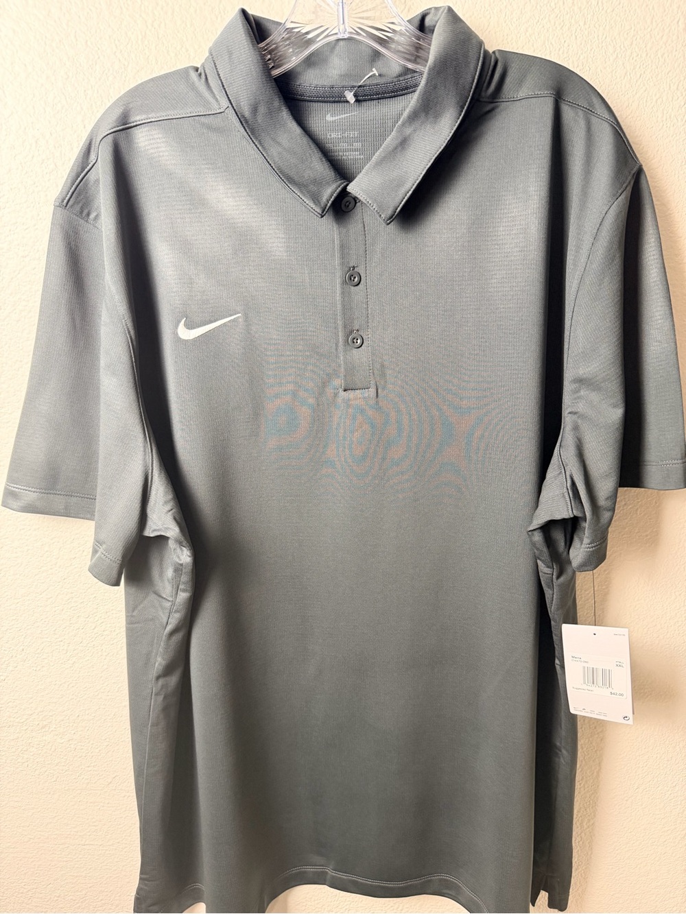 Nike Dri-FIT Polo Shirt Men’s XXL Gray CI4470-060 Short Sleeve NWT